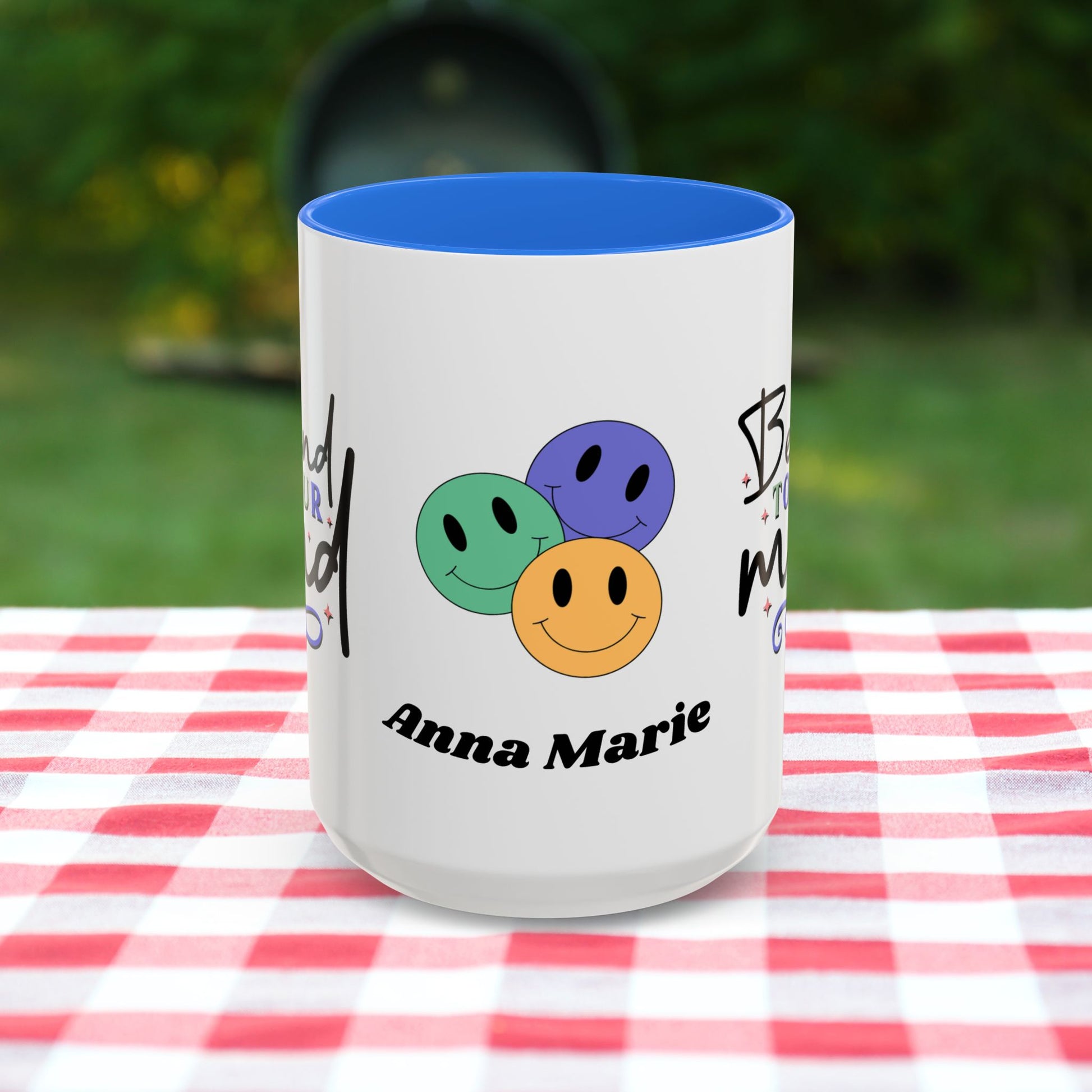Be Kind to Your Mind - Custom Retro Uplifting Mug for Mental Health Support & Emotional Well-Being