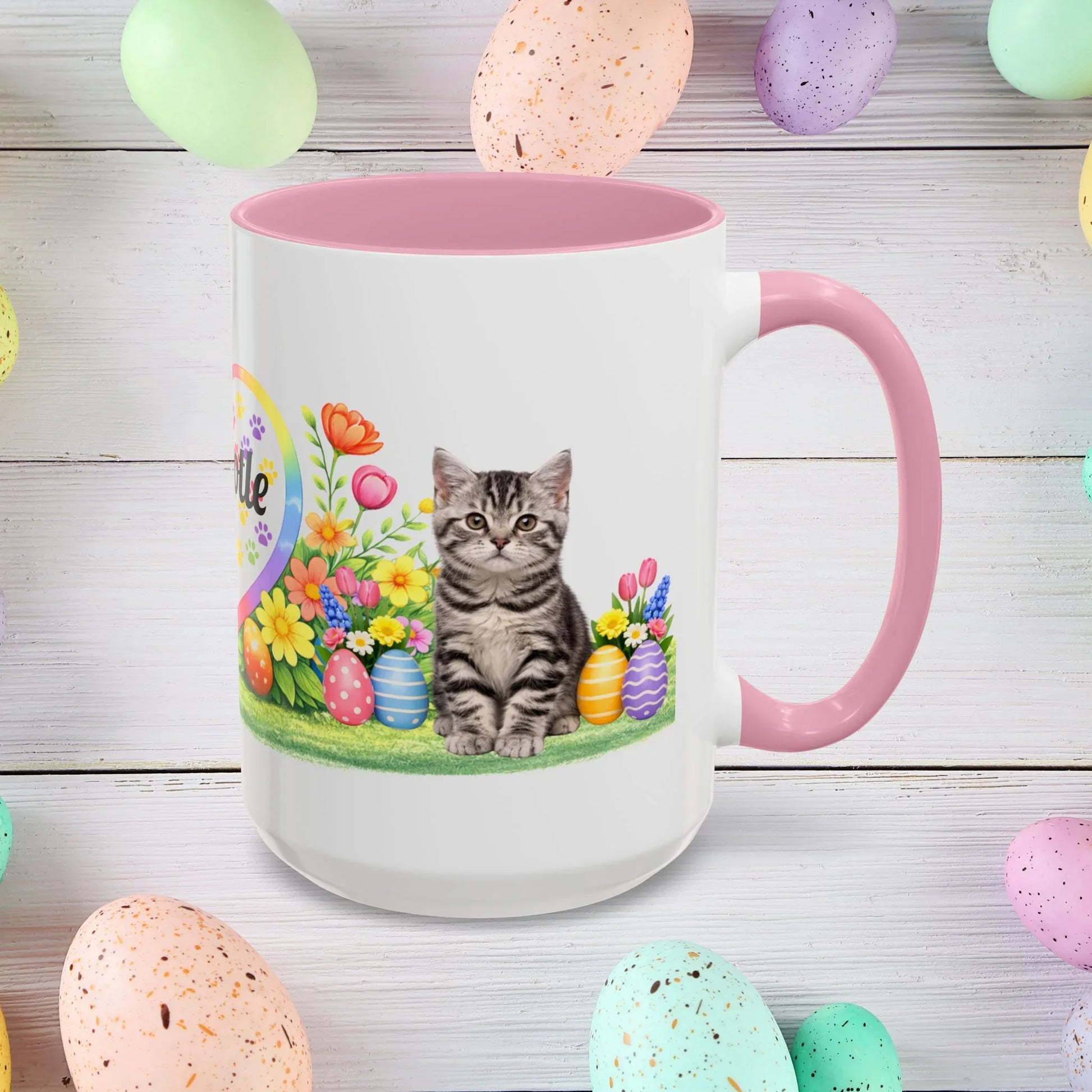 Shop our american shorthair kitten easter mug featuring the 15oz style option from MySisterIsASurvivor.