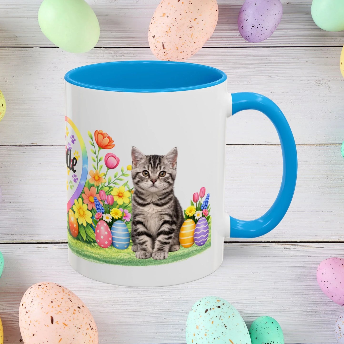 Shop our american shorthair kitten easter mug featuring the 11oz style option from MySisterIsASurvivor.