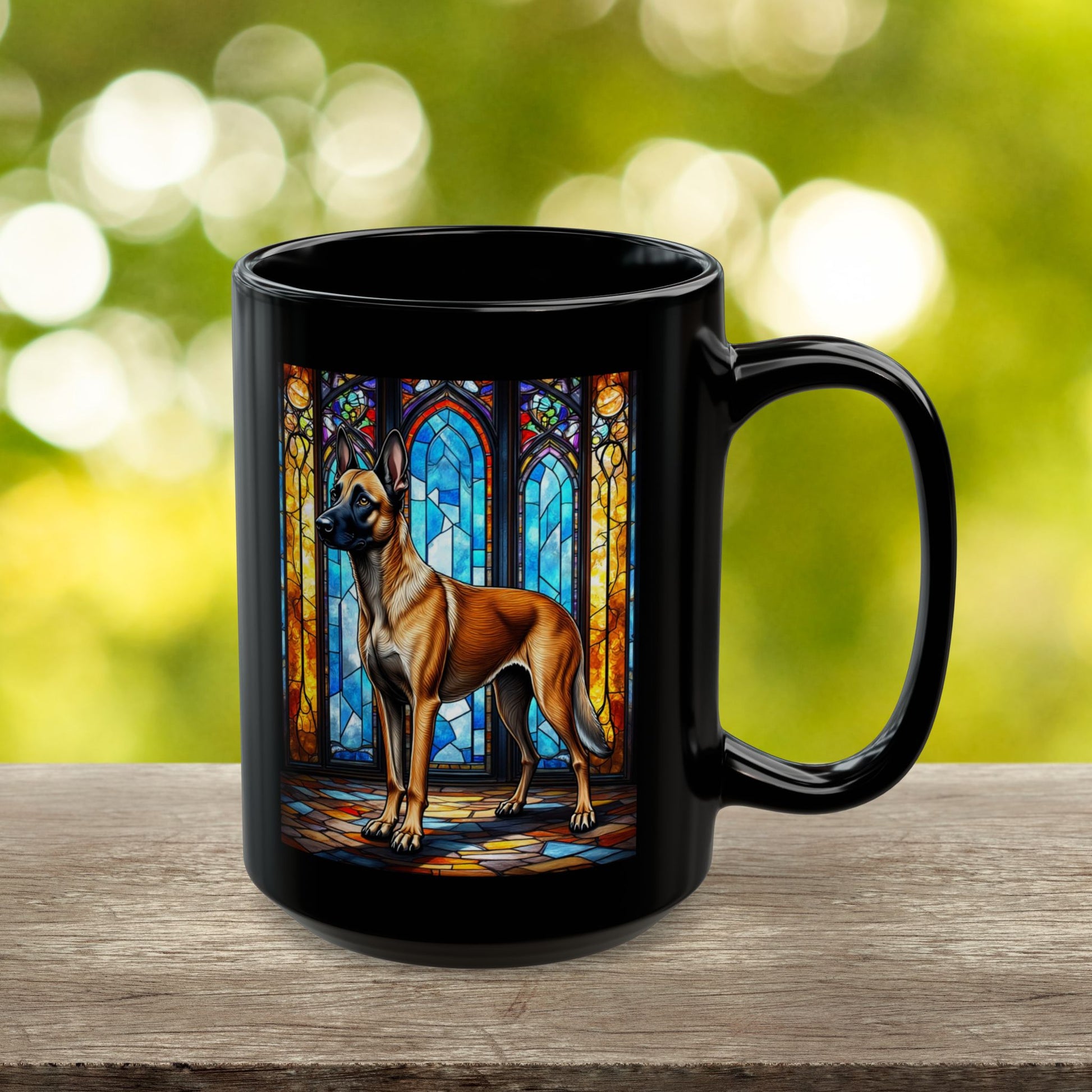 Mahogany Belgian Malinois personalized dog name mug