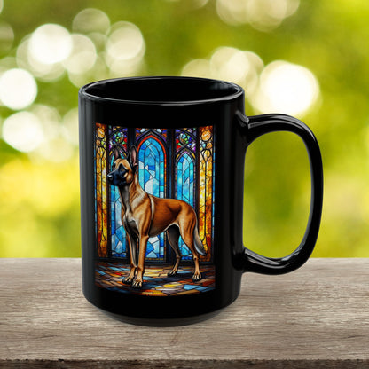 Mahogany Belgian Malinois personalized dog name mug
