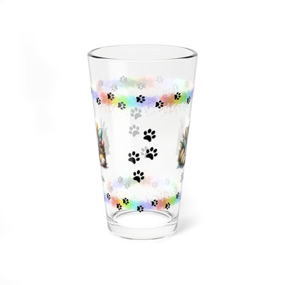 Pomeranian (Cream) Personalized Easter Puppy 16oz Pint Glass - Custom Dog Design, Mental Health Gift, Easter Décor, and Festive Celebrations