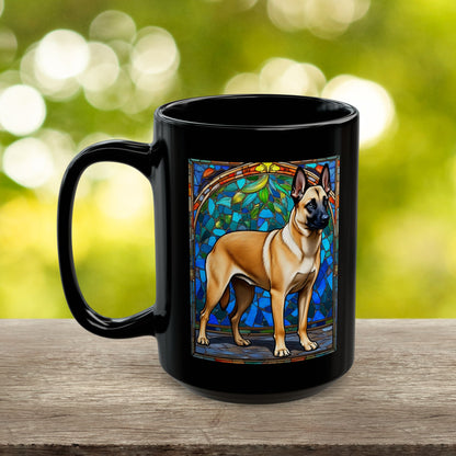 Cream sable Belgian Malinois personalized name mug gift