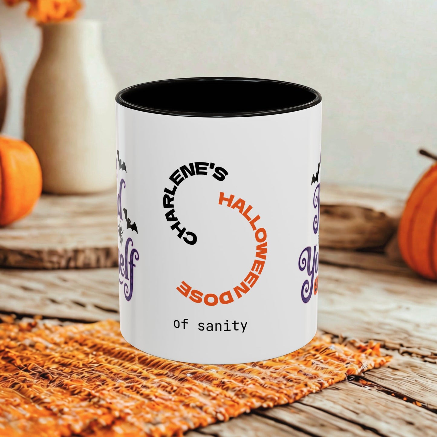 Be Kind to Yourself Halloween Mug - Personalized "Be Kind to Yourself" Coffee Cup Gift