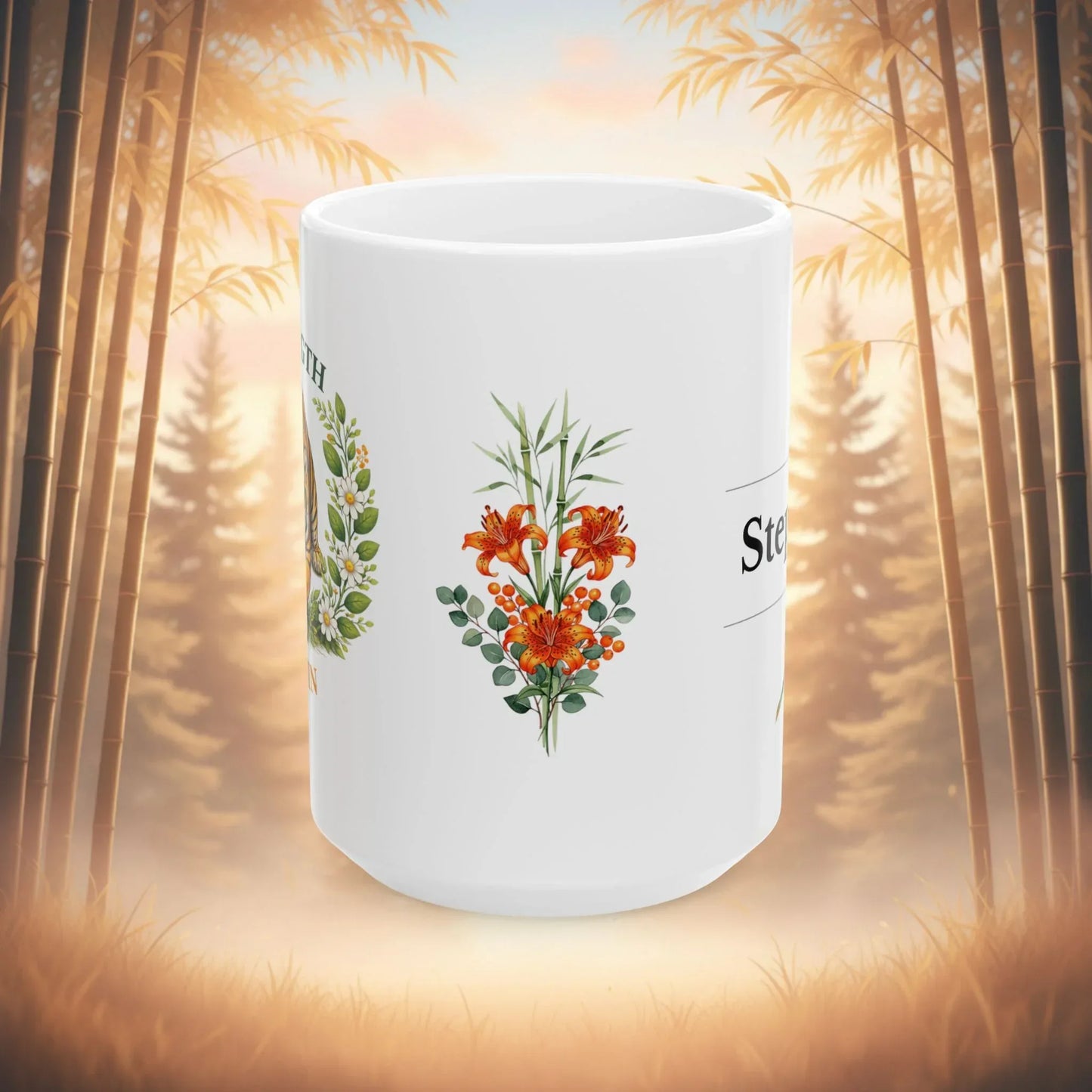Shop our premium strength within tiger mug from MySisterIsASurvivor.