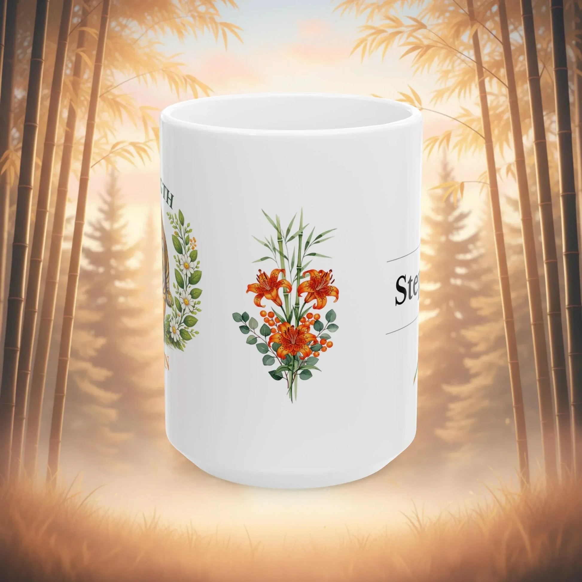 Shop our premium strength within tiger mug from MySisterIsASurvivor.