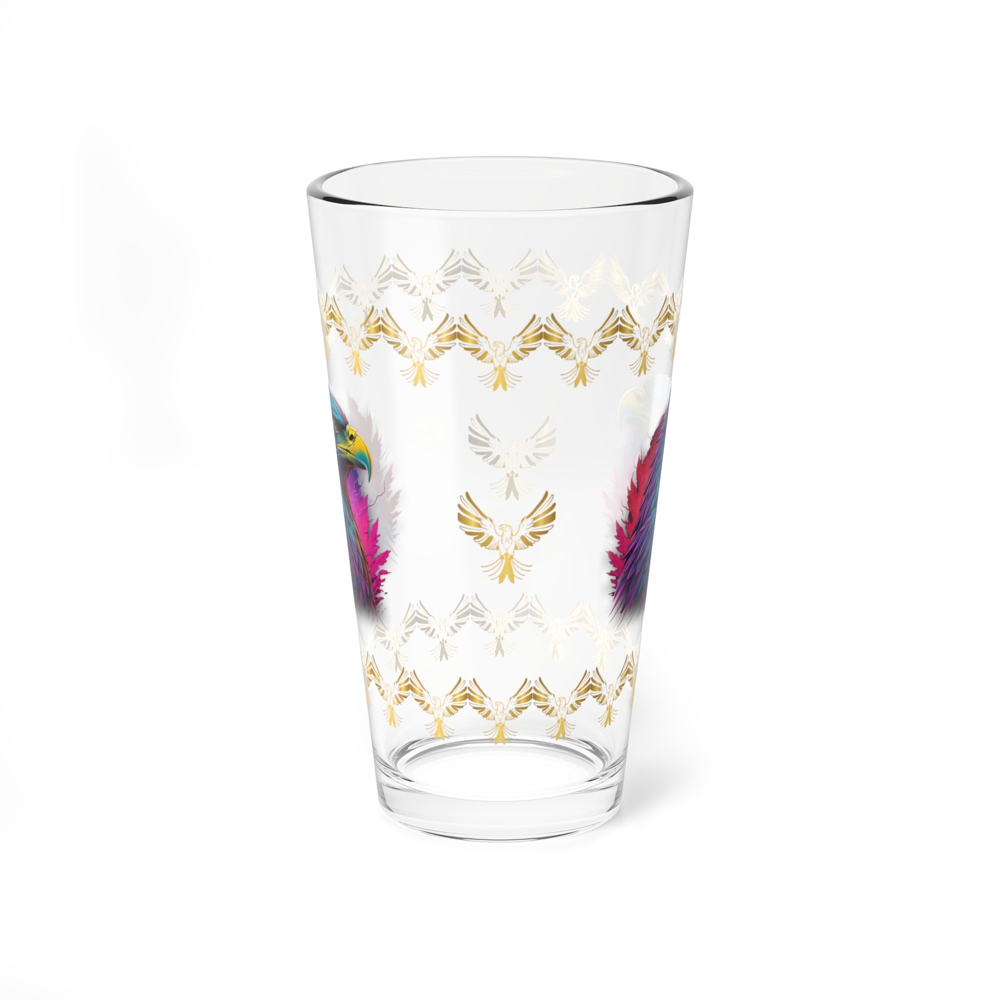 Triumphant Talons 16oz Eagle Pint Glass - Symbol of Strength, Resilience, and Mental Health Awareness