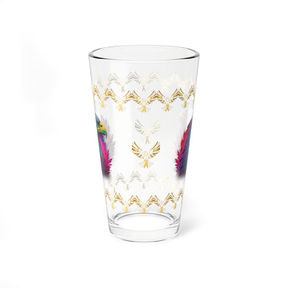 Triumphant Talons 16oz Eagle Pint Glass - Symbol of Strength, Resilience, and Mental Health Awareness