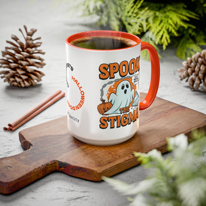 Spook the Stigma - Personalized Halloween Mug for Mental Health Advocates & Survivors