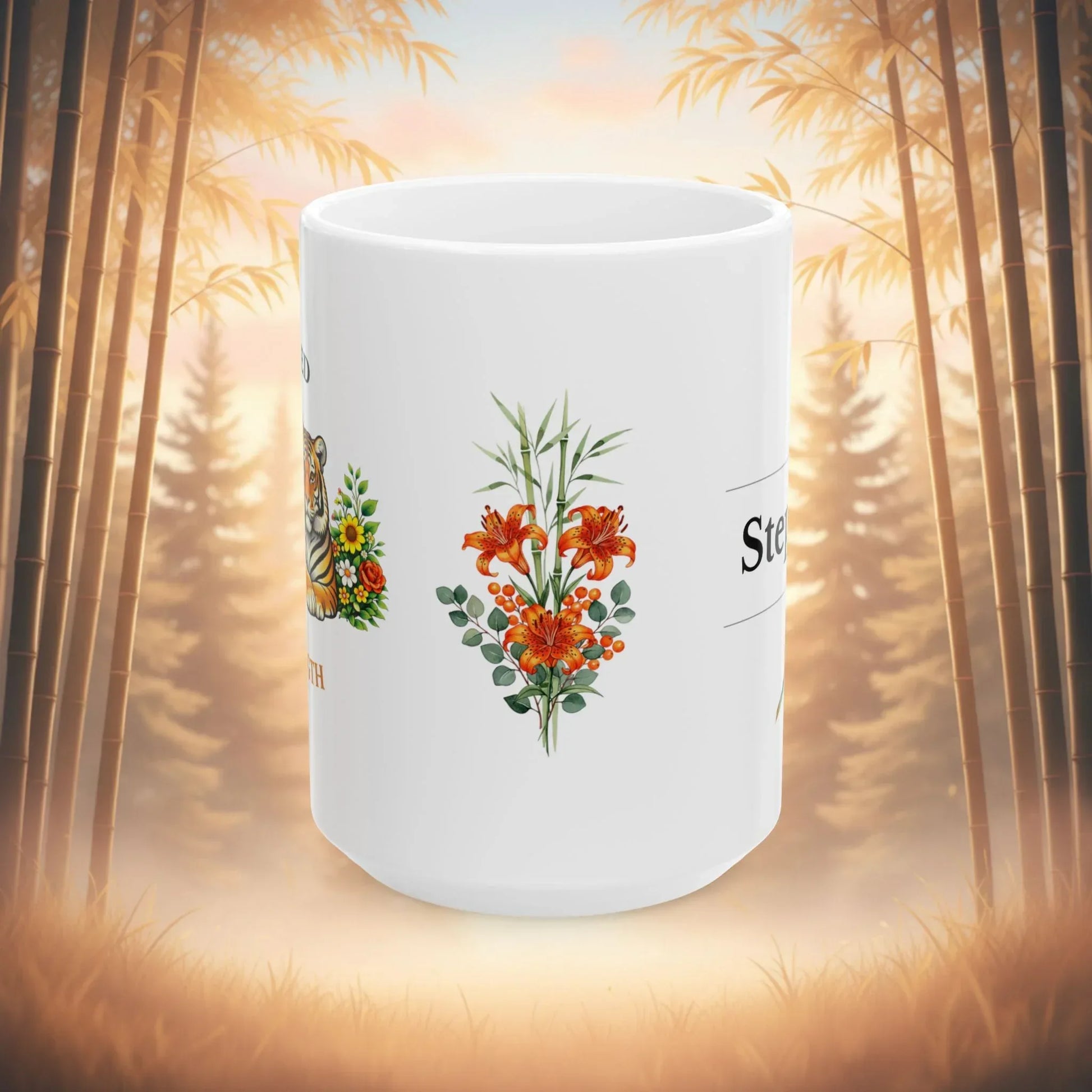 Shop our premium rested strength tiger mug from MySisterIsASurvivor.