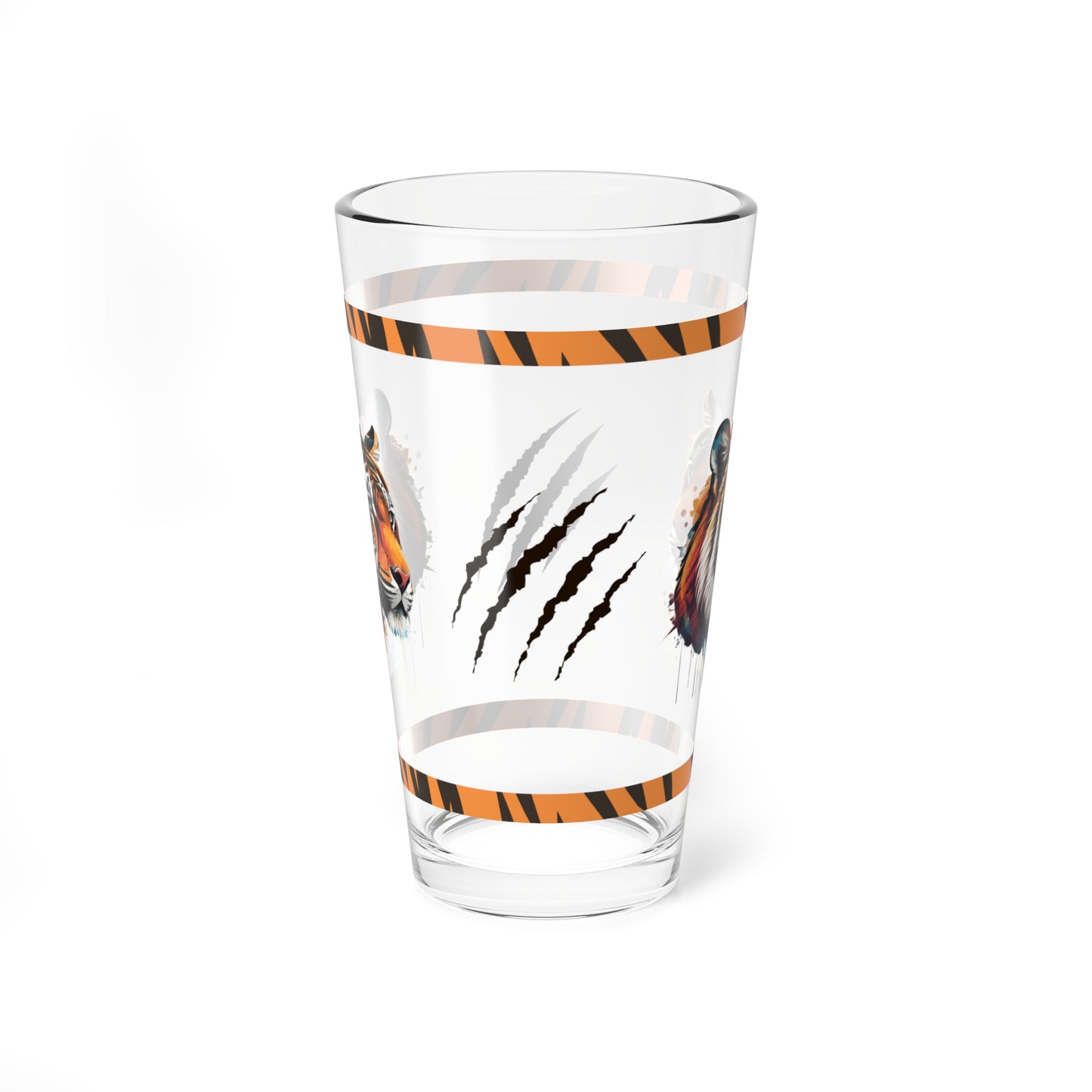 The Tiger Within 16oz Tiger Pint Glass - Inspiring Strength, Courage, and Empowerment