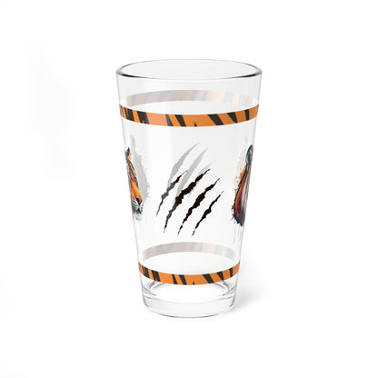 The Tiger Within 16oz Tiger Pint Glass - Inspiring Strength, Courage, and Empowerment