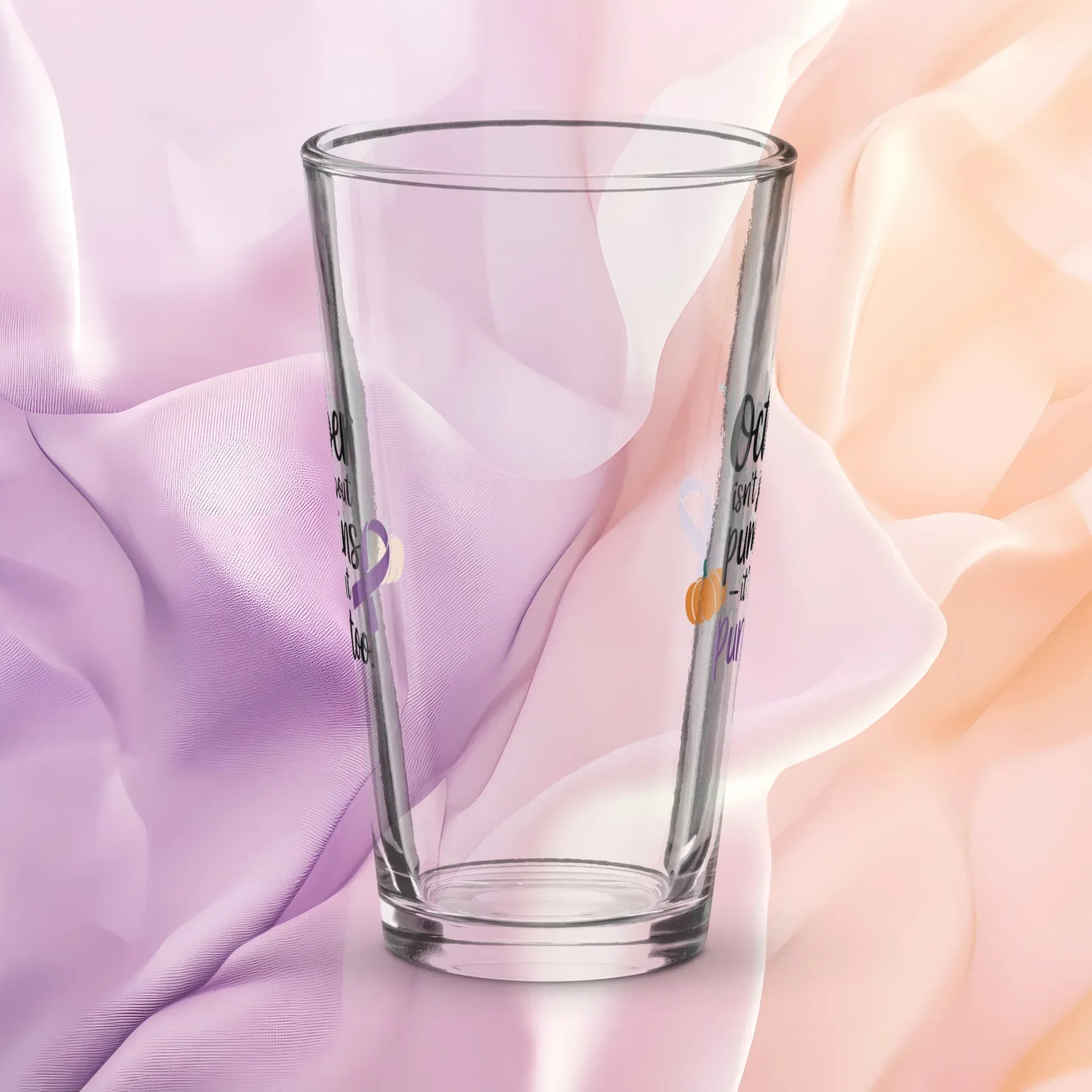 Shop our premium rise reclaim pint glass october isnt just from MySisterIsASurvivor.