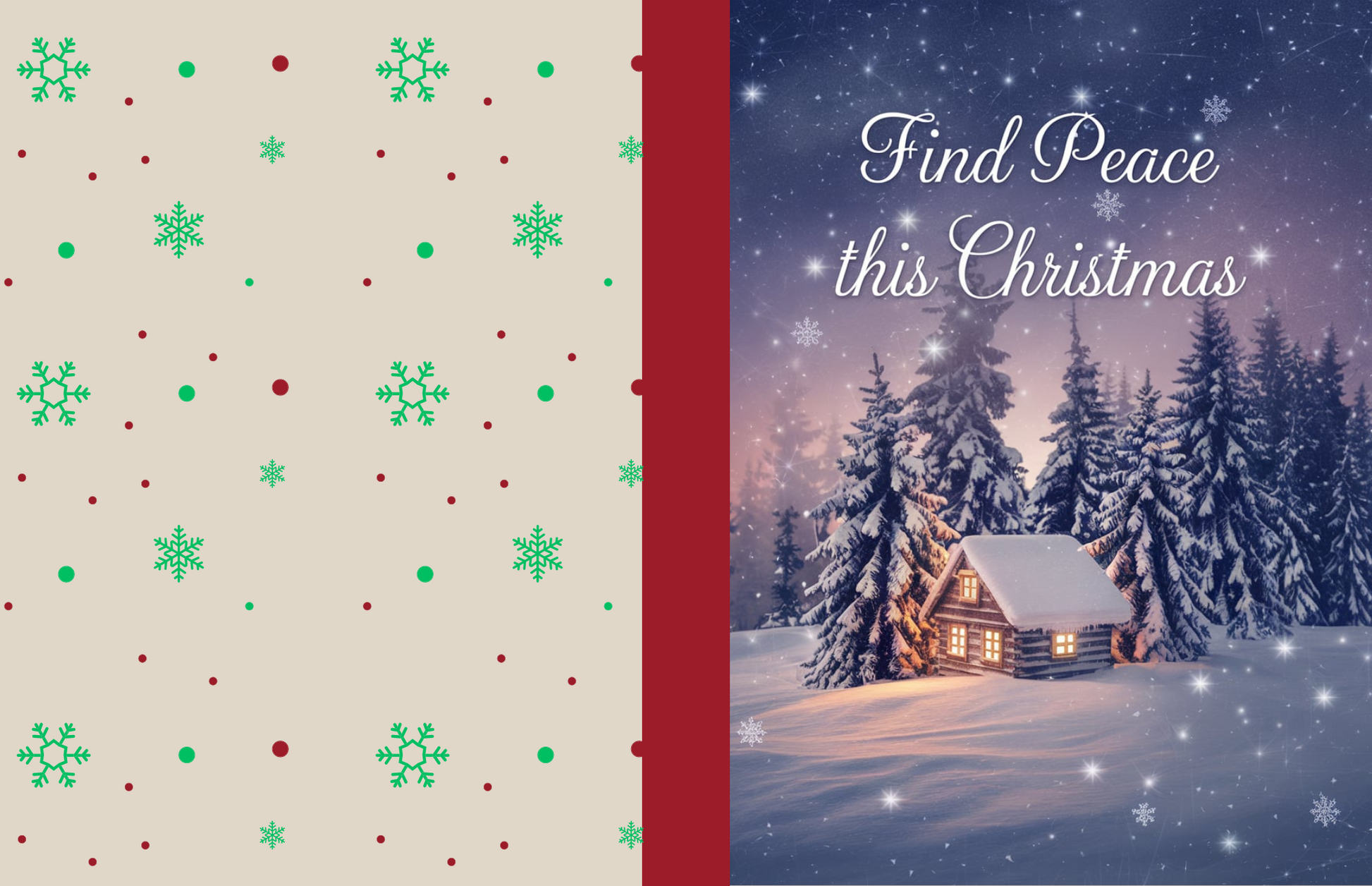 Find Peace This Christmas - Christmas Composition Notebook