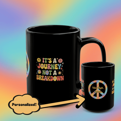 It's a Journey, Not a Breakdown 70s Mental Health Mug, Self-Care Gift - MySisterIsASurvivor
