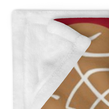 Holiday blanket “Baking Spirits Bright” with festive Christmas design, cozy winter throw for warmth and joy