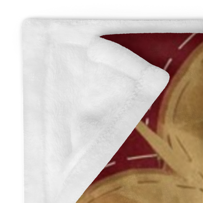 Christmas blanket “Christmas Is My Love Language” with festive winter design for cozy self-care