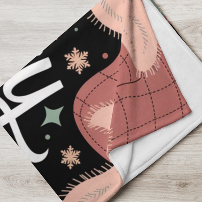 Cozy holiday blanket “Cozy Is My Christmas Mood” soft festive throw for relaxation and joy