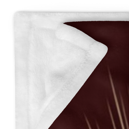 Christmas blanket “Hot Cocoa & Holiday Glow” cozy festive throw for winter comfort and joy