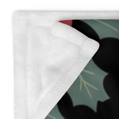 Christmas blanket “Snowflakes, Smiles & Holiday Magic” festive cozy throw for winter warmth