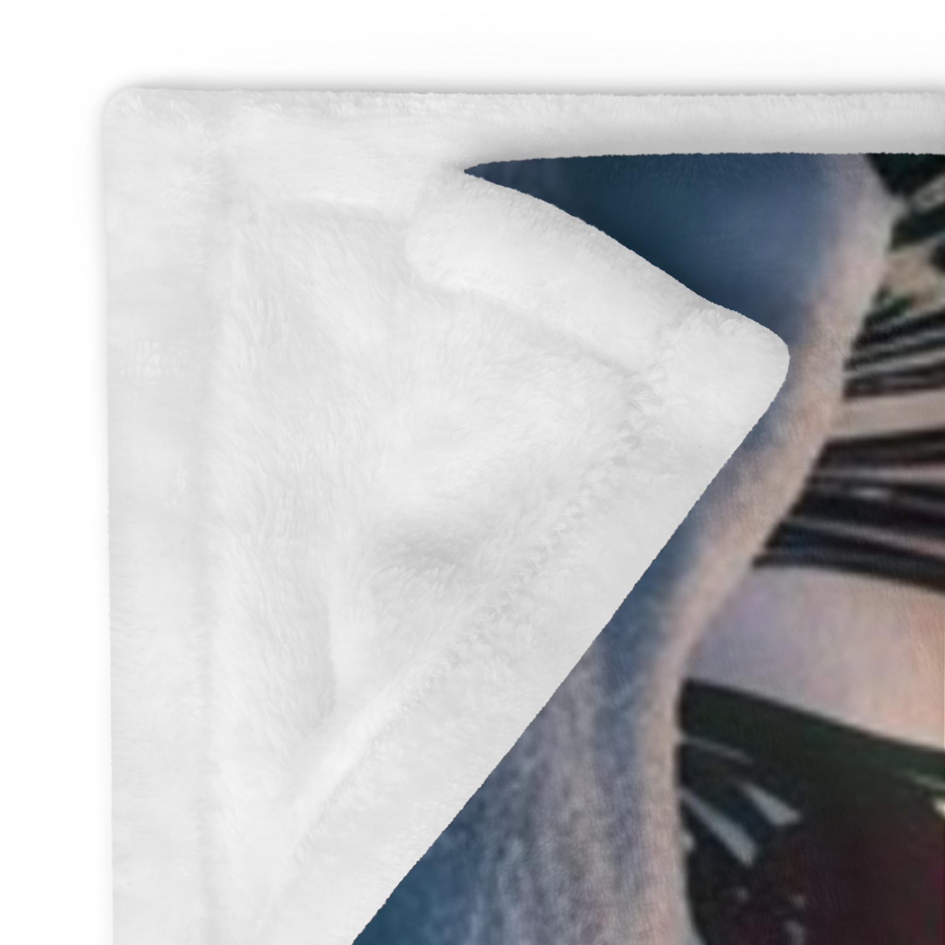 Christmas blanket “Let It Snow, Let It Glow” festive holiday throw with cozy winter design