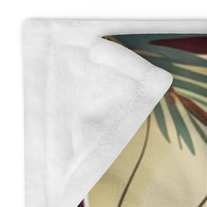 Christmas blanket “Merry, Mindful & Bright” cozy holiday throw for comfort, joy, and mindfulness