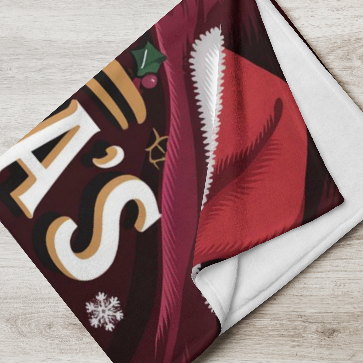 Holiday blanket “Santa’s Favorite Nap Spot” soft cozy Christmas throw for comfort and joy