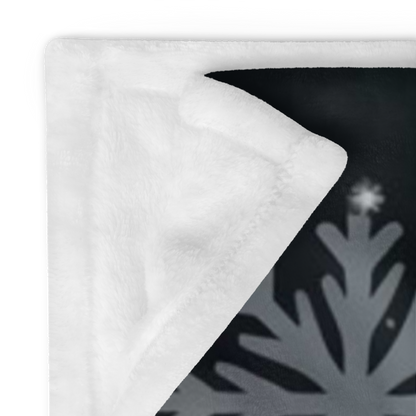 Holiday blanket “Twinkle, Glow, Let It Snow” cozy Christmas throw with festive winter design