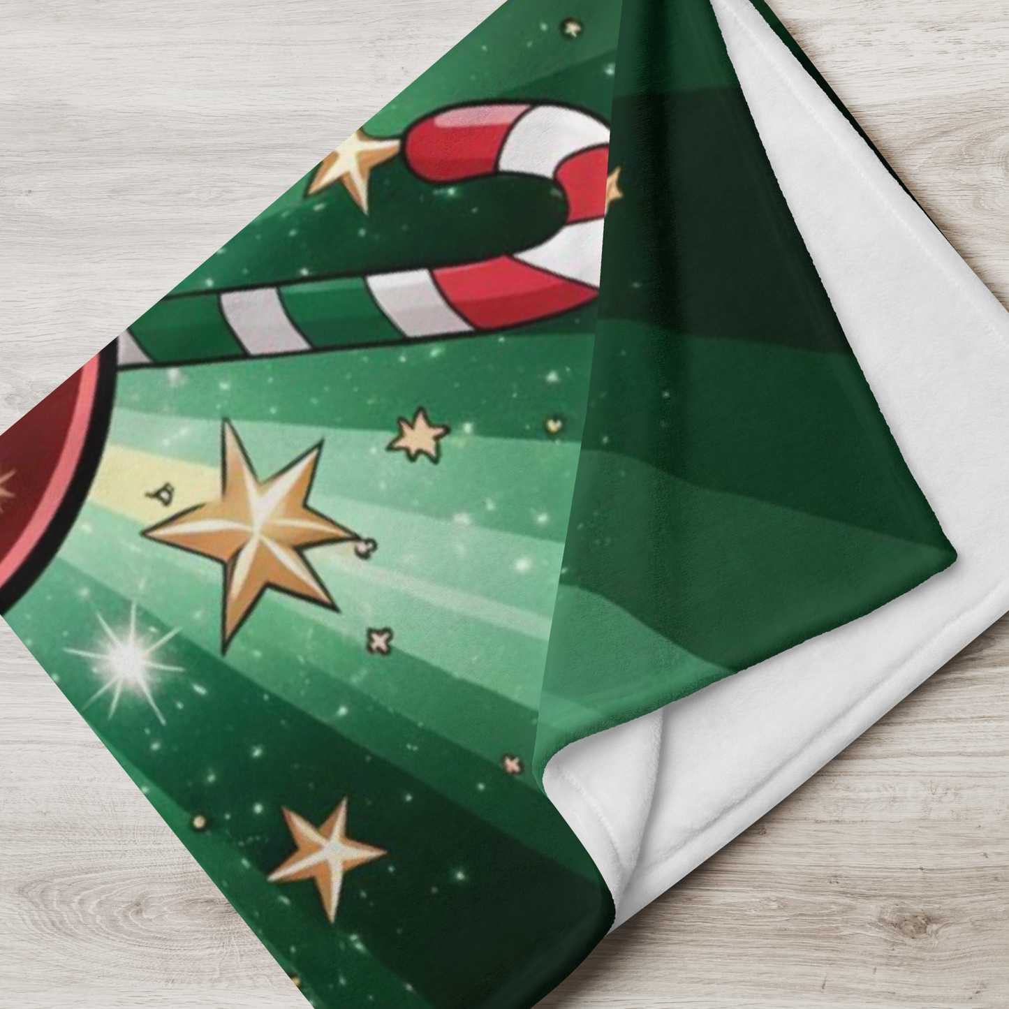 Holiday blanket “Merry Mood Activated” soft cozy Christmas throw for winter relaxation and cheer