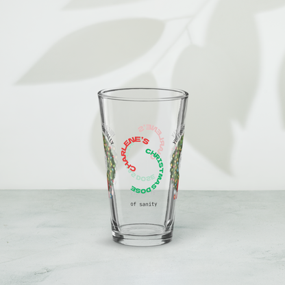 Yule Be Fine… Eventually - Christmas mental health pint glass, holiday humor self-care gift
