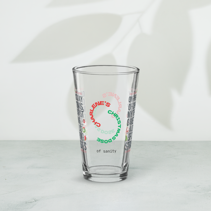On The First Day Of Christmas, My Therapist Gave To Me… - Funny holiday Christmas pint glass