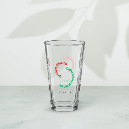 Shop our premium mindful moments merry holidays christmas pint glass from MySisterIsASurvivor.