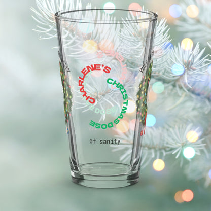 Yule Be Fine… Eventually - Christmas mental health pint glass, holiday humor self-care gift