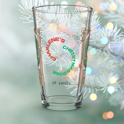 Yule Be Fine… Eventually - Funny holiday Christmas mental health pint glass, self-care gift