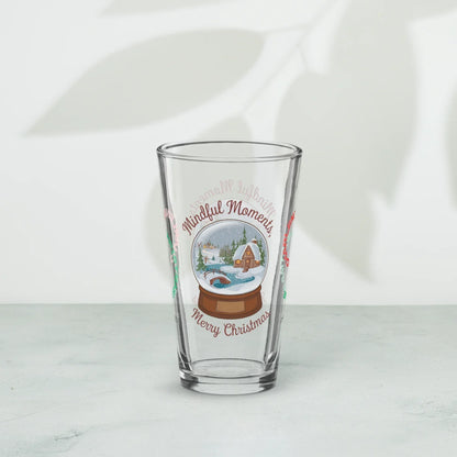 Shop our premium mindful moments merry christmas pint glass from MySisterIsASurvivor.