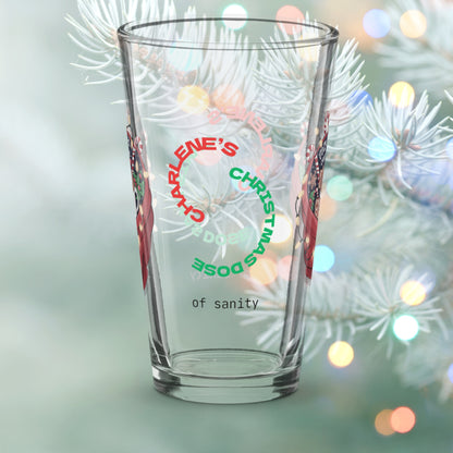 Cozy Up And Care For You - Funny Christmas mental health pint glass gift idea