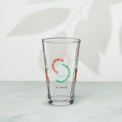 Tis The Season To Take Breaks - Holiday self-care Christmas pint glass, mindful mental health gift