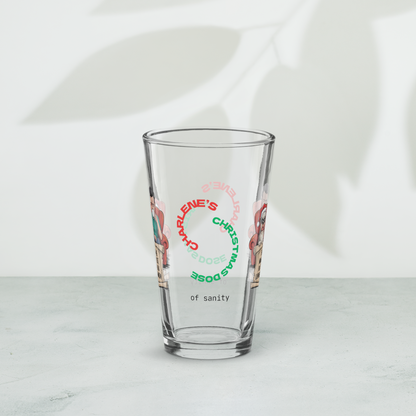 I'm On The Naughty List, But It's Called Coping Mechanism - Funny Christmas pint glass gift