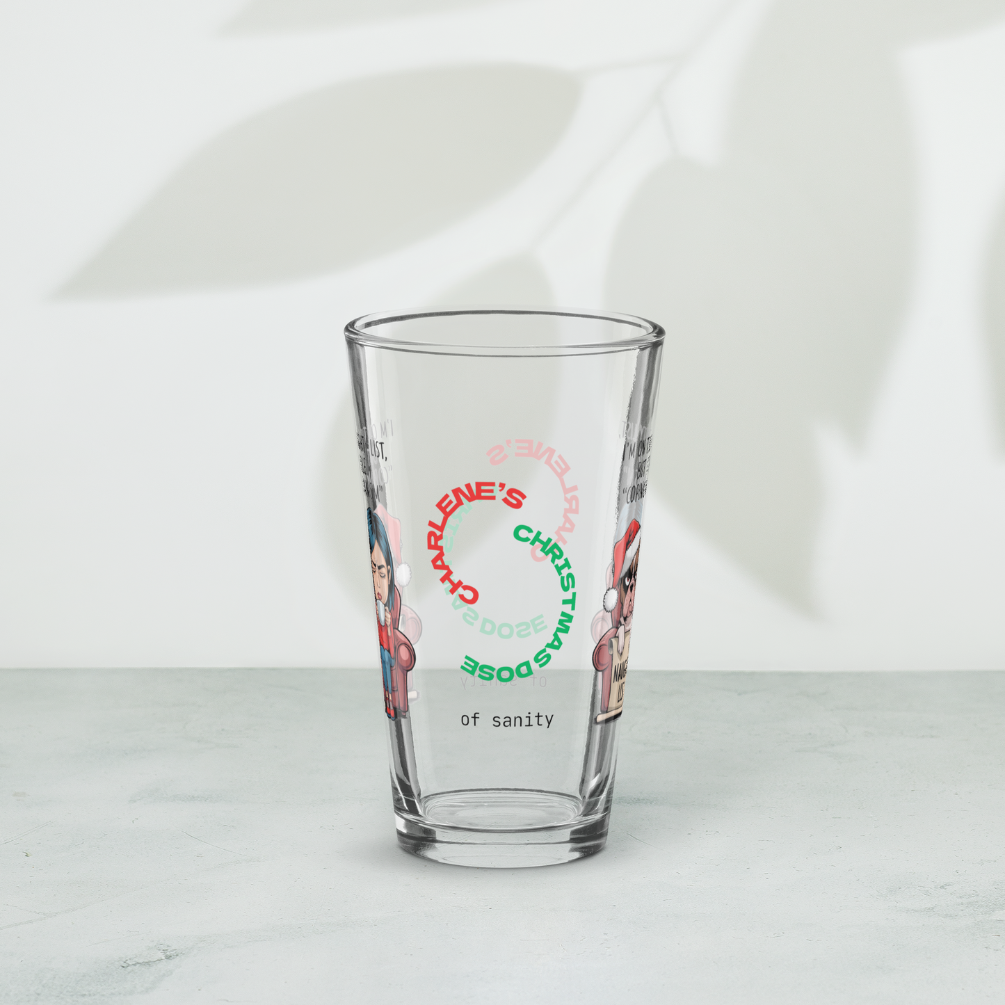 I'm On The Naughty List, But It's Called Coping Mechanism - Holiday mental health pint glass