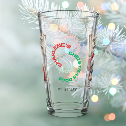 I'm On The Naughty List, But It's Called Coping Mechanism - Christmas self-care pint glass