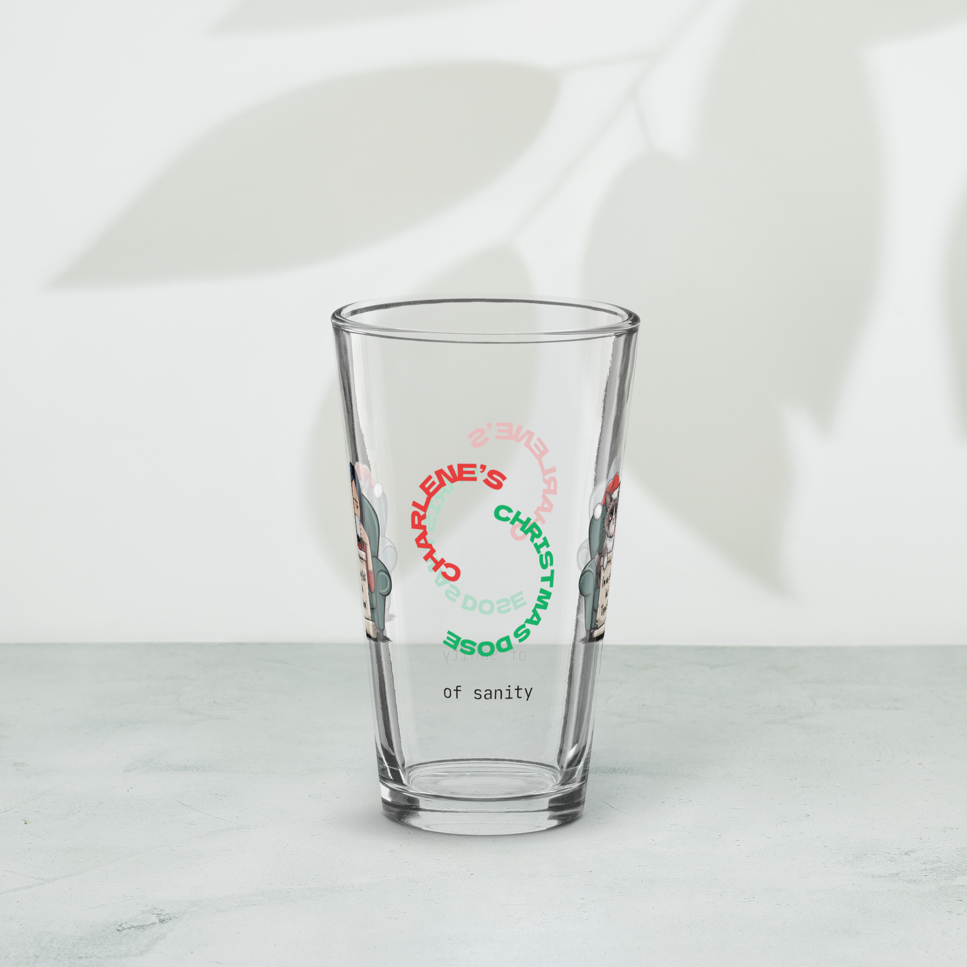 I'm On The Naughty List, But It's Called Coping Mechanism - Mindfulness holiday Christmas pint glass
