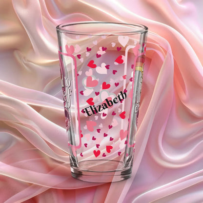Shop our premium be kind yourself valentines day pint glass from MySisterIsASurvivor.