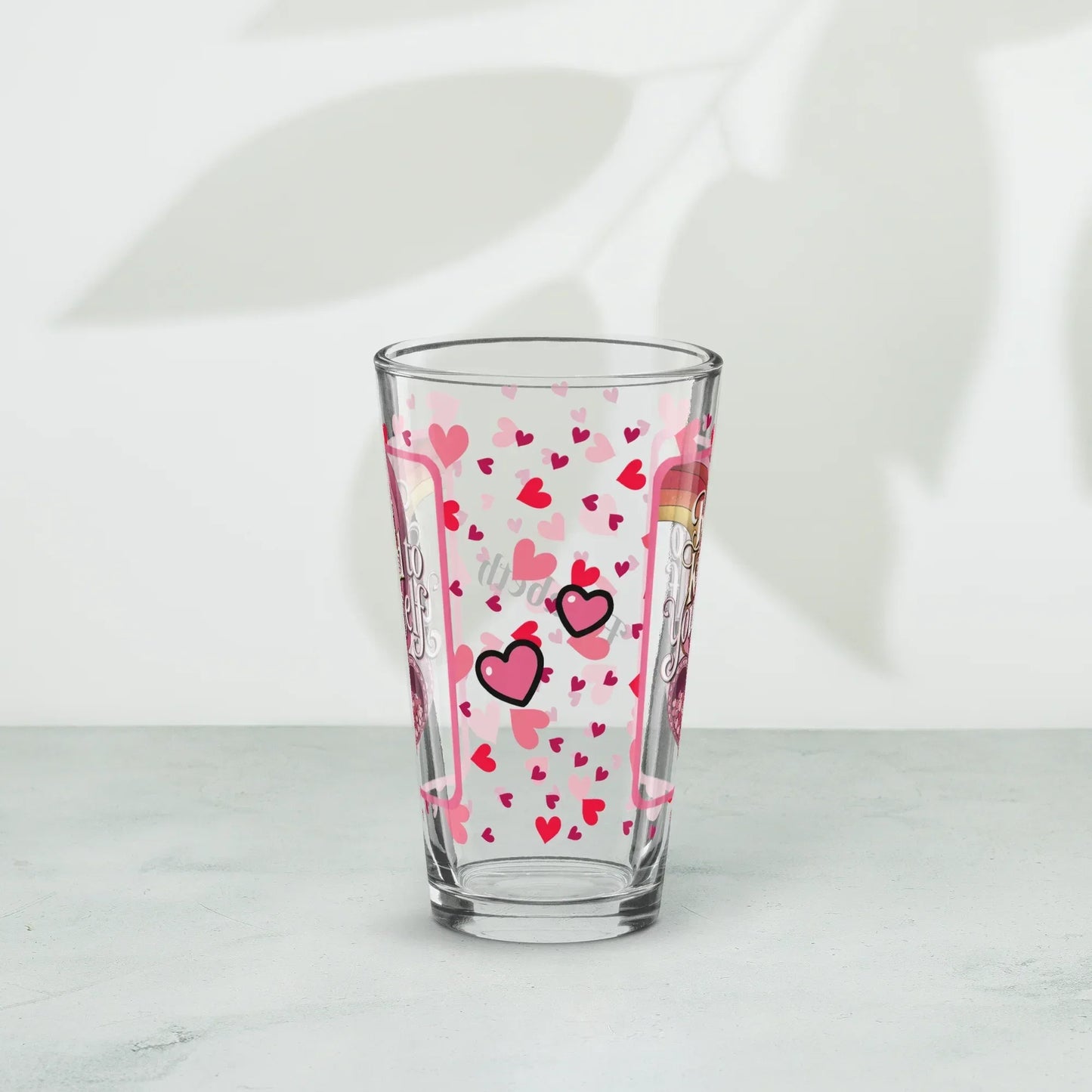 Shop our premium be kind yourself valentines day pint glass from MySisterIsASurvivor.
