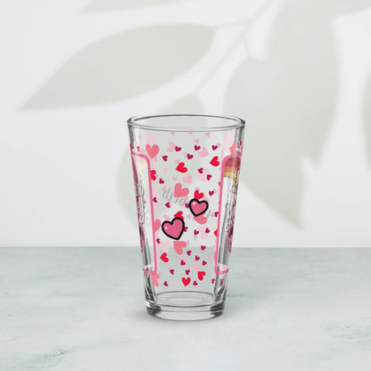 Shop our premium be kind yourself valentines day pint glass from MySisterIsASurvivor.