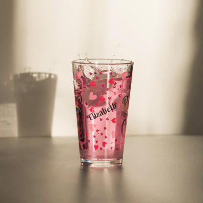 Shop our premium be the rainbow valentines day pint glass from MySisterIsASurvivor.