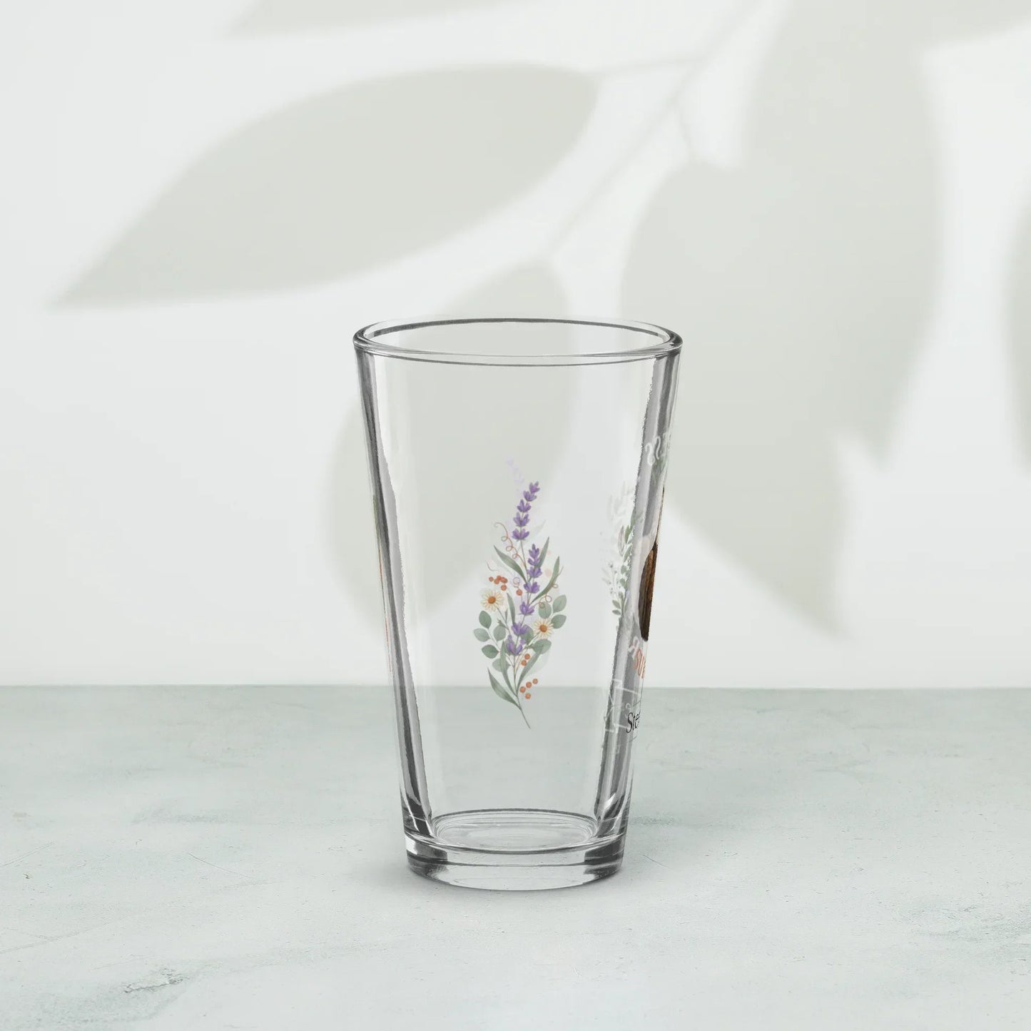 Shop our premium fearless survivor eagle pint glass from MySisterIsASurvivor.