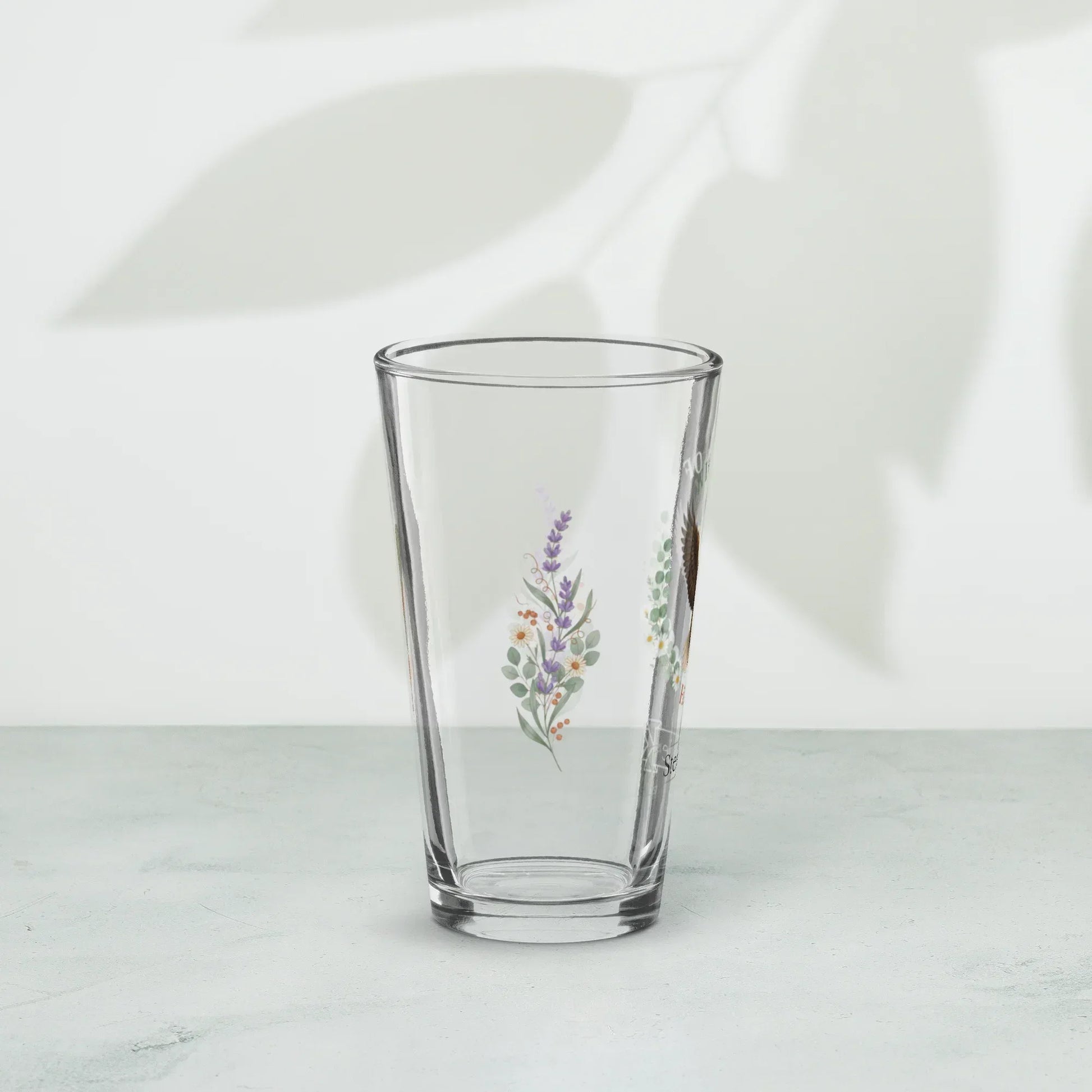 Shop our premium wings of hope eagle pint glass from MySisterIsASurvivor.