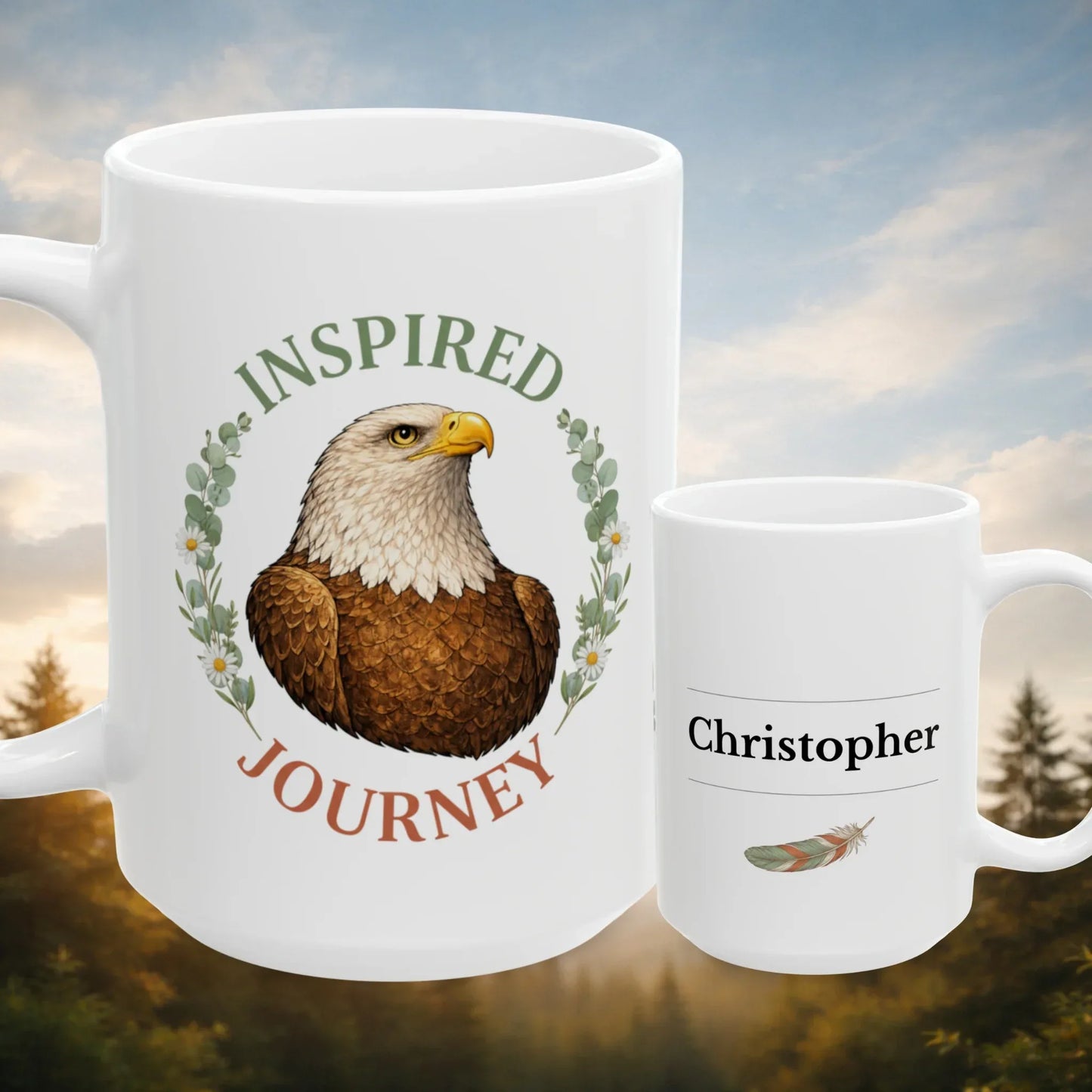 Shop our premium inspired journey eagle mug from MySisterIsASurvivor.