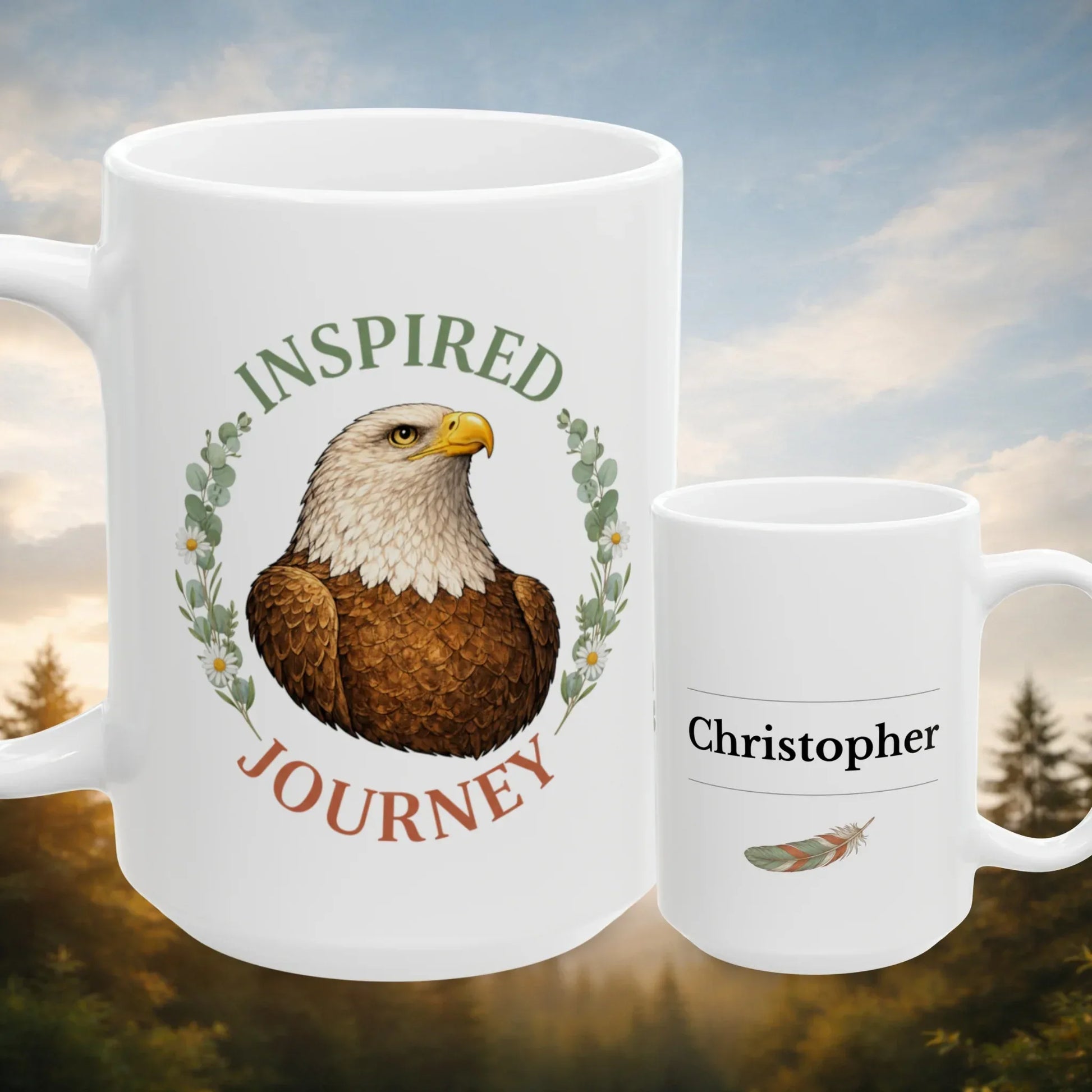 Shop our premium inspired journey eagle mug from MySisterIsASurvivor.