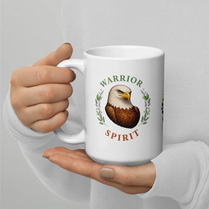 Shop our premium warrior spirit eagle mug from MySisterIsASurvivor.